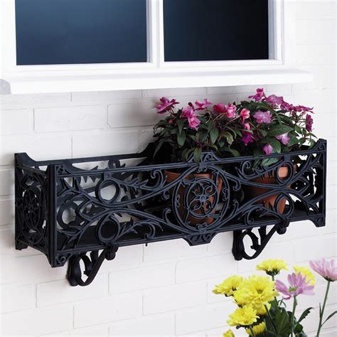 vintage metal window boxes|wrought iron window boxes cheap.